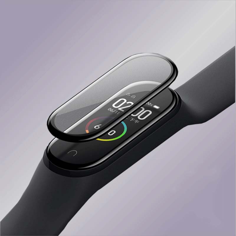Kính cường lực bảo vệ màn hình đồng hồ thông minh Xiaomi Mi Smart Band 6 5 4 NFC 3D