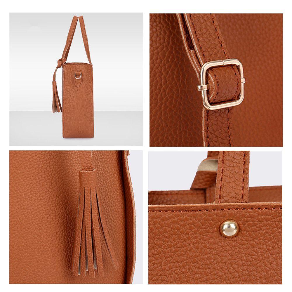 HS Bộ 4 TúI XáCh + Ví Da ThờI Trang Cho Nữ