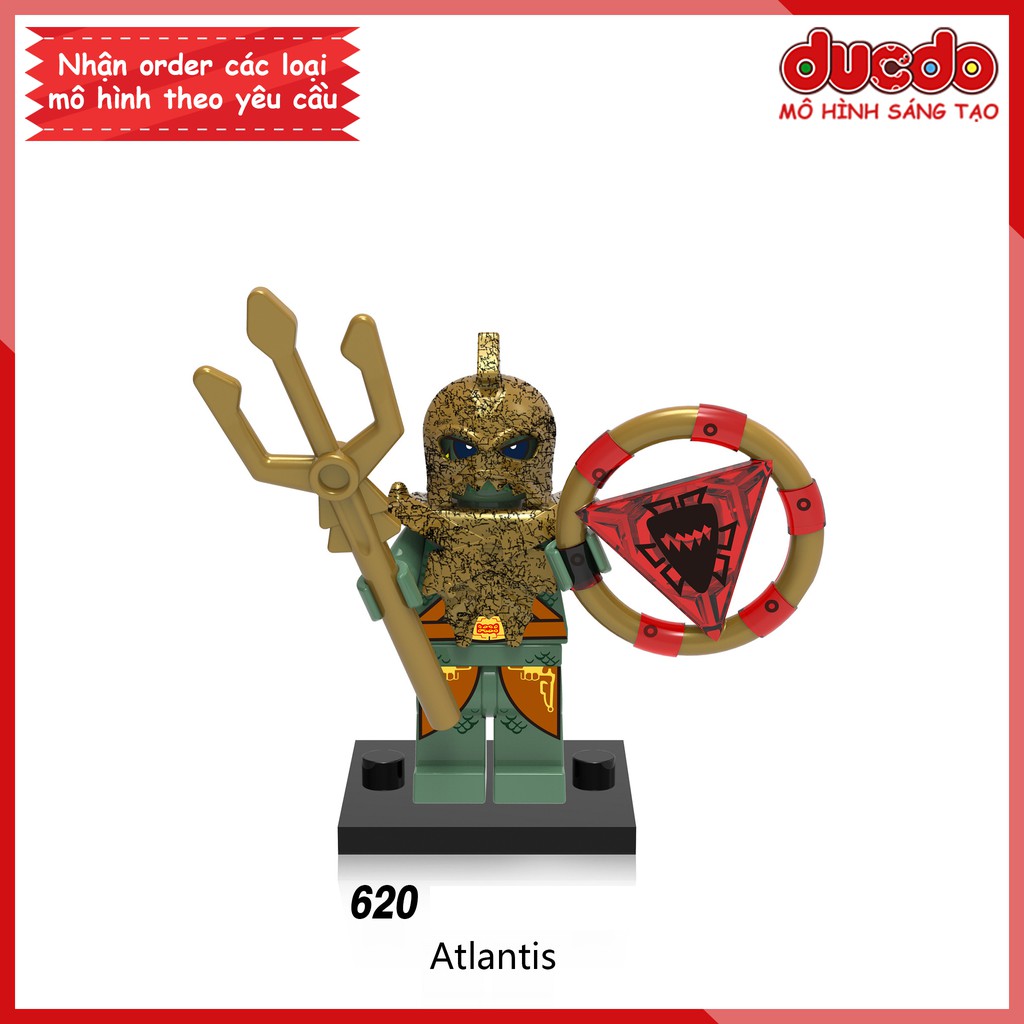 Minifigures các nhân vật Pharaoh, Atlantis siêu đẹp - Đồ Chơi Lắp Ghép Xếp Hình Mini Mô hình Iron Man XINH 0161