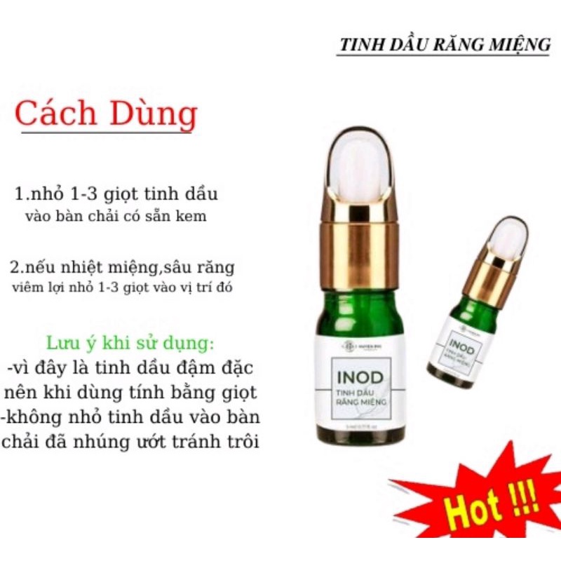 Tinh dầu răng miệng INOD Huyền Phi , serum hôi miệng 10ml