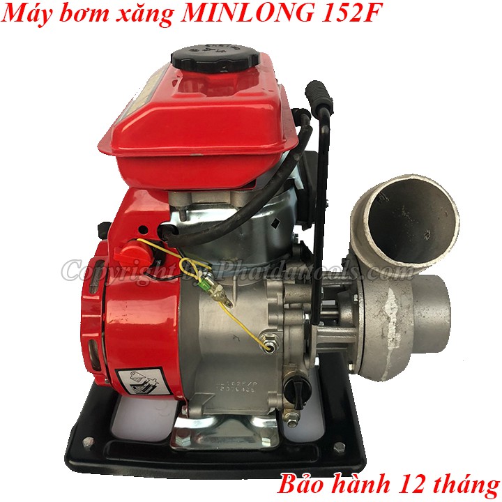 Máy bơm xăng MINLONG 152F Bơm Nước Dùng Xăng Trong Tưới Tiêu Ruộng Vườn Công Suất 2000W