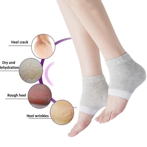 Set 2 chiếc vớ silicon bảo vệ gót chân