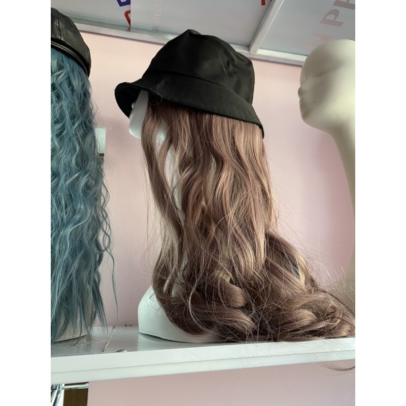 mũ tóc giả❤️ freeship 50k❤️mũ tóc giả omber xám khói