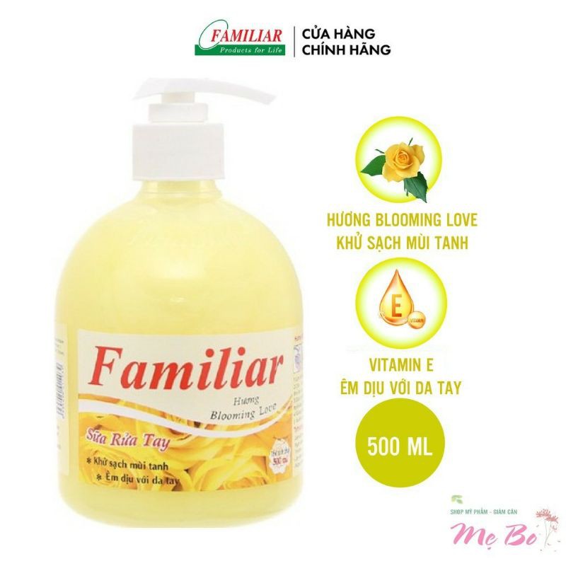 NƯỚC RỬA TAY KHÁNG KHUẨN KHỬ MÙI FAMILIAR 500ml