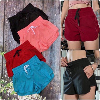 Quần short gió 2 lớp cạp cao - Quần tập gym nữ (HÀNG LOẠI 1)