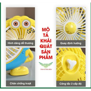 Quạt mini để bàn, để giường