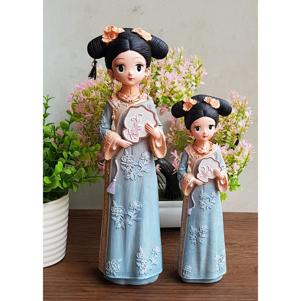 (4 mẫu) Tượng chibi thiếu nữ cổ trang mẫu 02