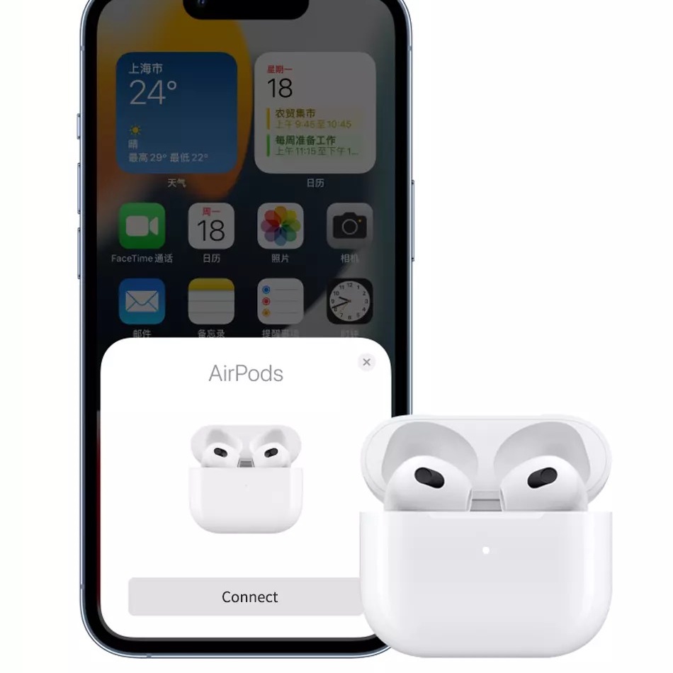 Tai nghe không dây WIWU Airbuds 3 tích hợp sạc không dây , tặng kèm ốp . Hàng chính hãng nhập khẩu