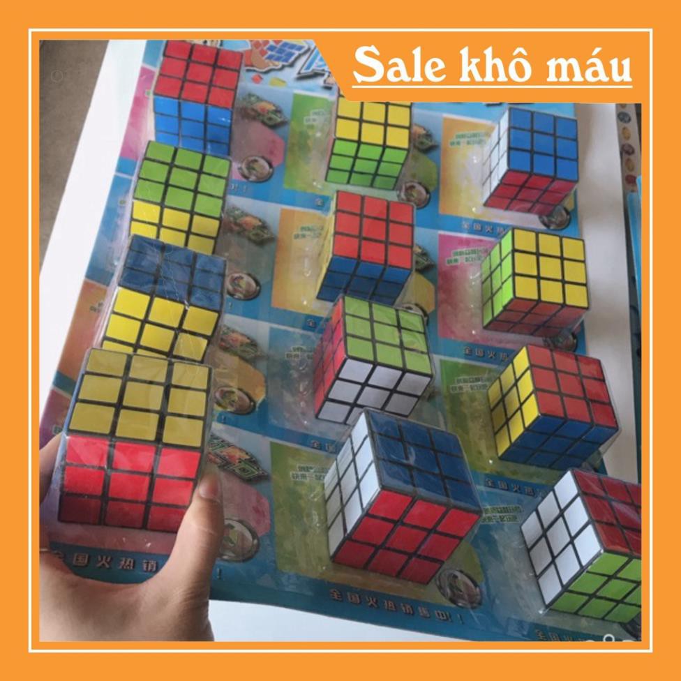 Khối rubic vuông 3x3 ( vỉ 12c) SỈ ĐỒ TRẺ EM
