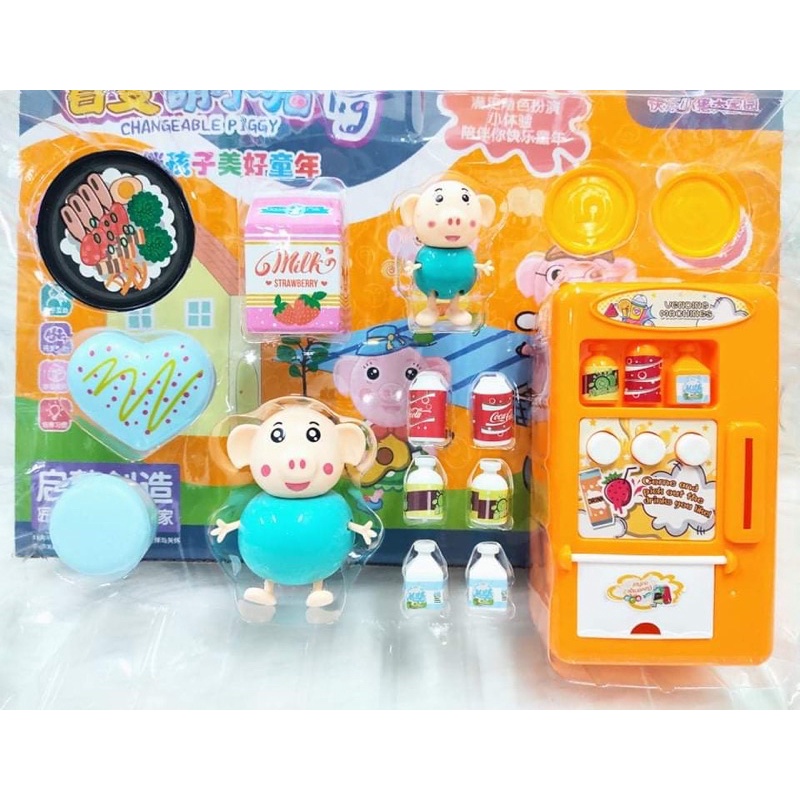 Bộ Đồ Chơi Máy Bán Nước Tự Động Heo Con Peppa