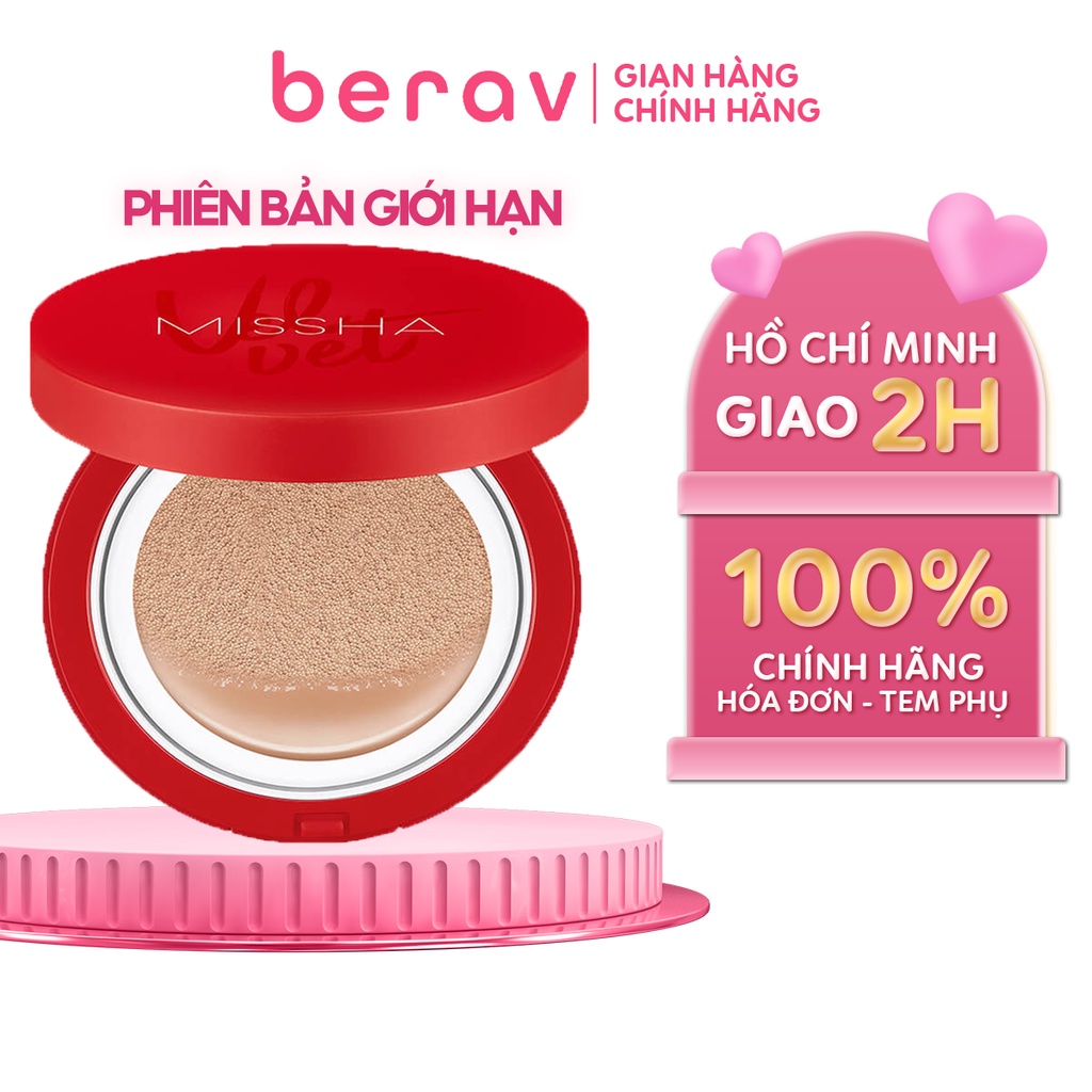 Phấn Nước Missha Velvet Kiềm Dầu Che Phủ Cao Finish Cushion SPF50+/PA+++ 15g [MISSHA ĐỎ]