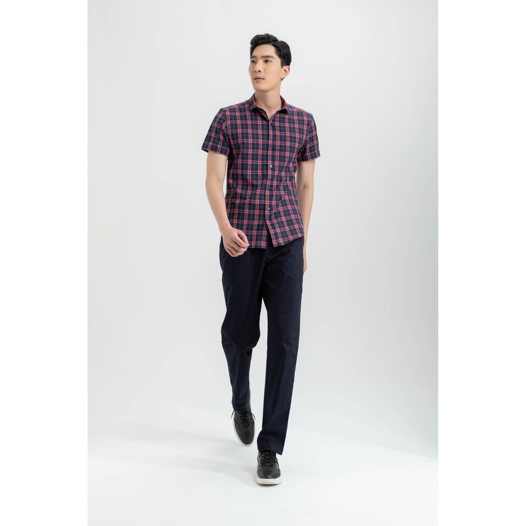 Áo sơ mi kẻ tay ngắn nam IVY moda MS 16E2901 | BigBuy360 - bigbuy360.vn