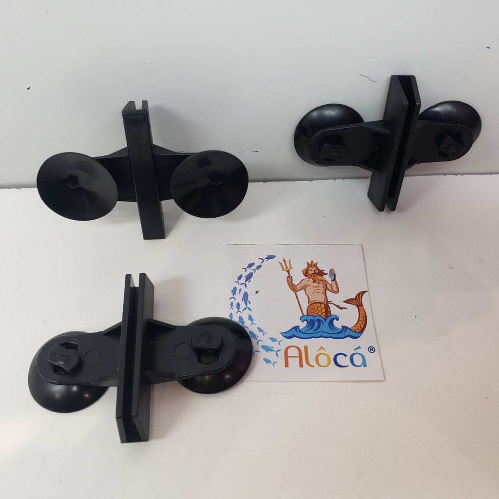 Chân hít kính giữ vách kính ngăn bể cá -Hít kẹp vách ngăn bể cá màu đen