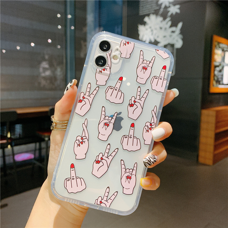 Khung ảnh vỏ mềm trong suốt ~ phim hoạt hình vui nhộn Thích hợp cho Iphone11 iPhone6Plus iPhone7 iPhone7Plus iPhone8 iPhone8Plus iPhoneXs iPhoneXr iPhoneXsmax iPhone12ProMax iPhone12 vỏ điện thoại