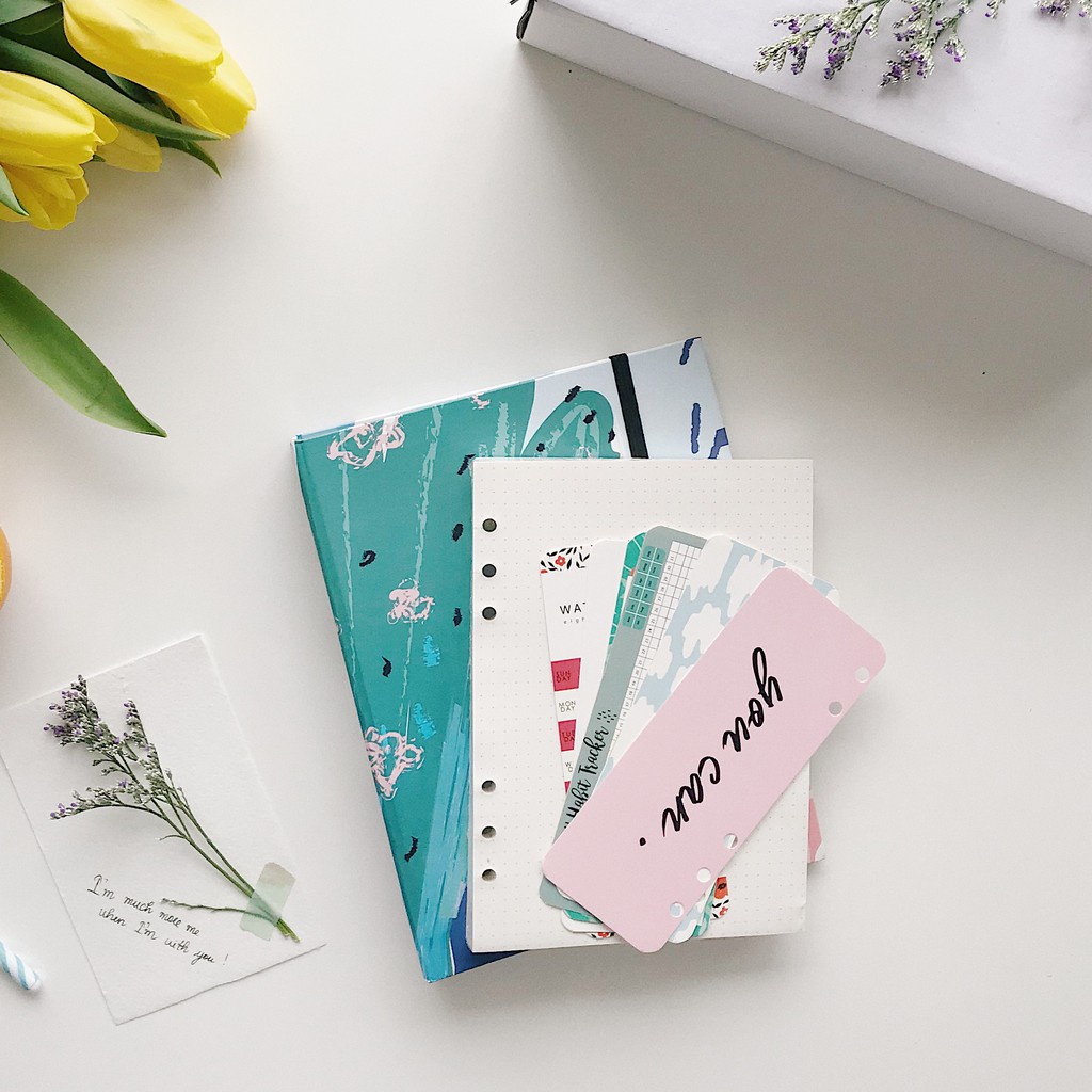 [QUÀ TẶNG] Combo 8 Tag sổ còng Crabit - Tag trang trí, tag planner, tracker - Tag Binder