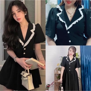 Đầm Vest bèo thời trang nữ big size công sở