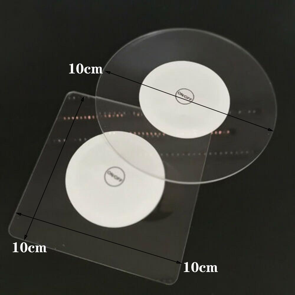 Đế Lót Ly Siêu Mỏng Hình Tròn / Vuông Có Đèn LED Độc Đáo