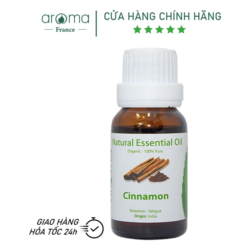 Tinh Dầu Xông Thiên Nhiên Aroma Quế Khô Cinnamon Essential Oil 10ml
