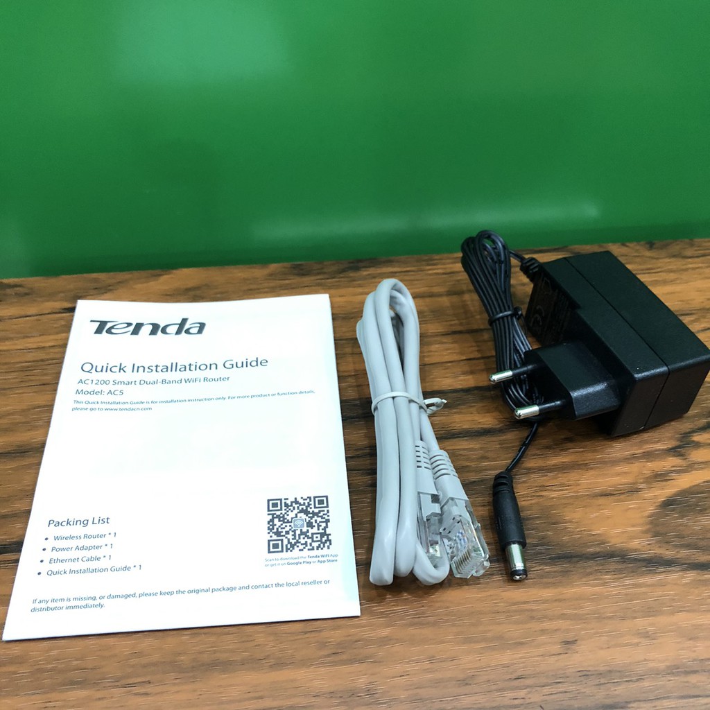 [Mã ELMS05 giảm 5% đơn 300k](Hàng Chính Hãng)Bộ Phát Wifi Chuẩn AC1200 Tenda AC5 | BigBuy360 - bigbuy360.vn