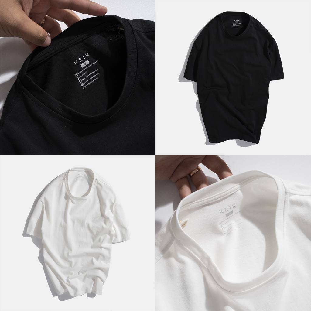 Áo Thun Nam Cổ Tròn Cao Cấp Local Brand KRIK Vải Cotton Form Slim Fit 3105 | BigBuy360 - bigbuy360.vn
