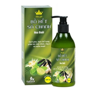 DẦU GỘI BỒ KẾT SẢ CHANH & HOA BƯỞI Kingphar (Chai 300ml)