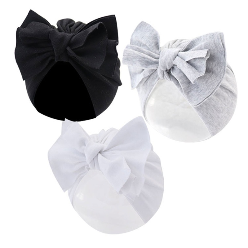 Mũ Beanie Thắt Nơ Kiểu Ấn Độ Bằng Cotton Giữ Ấm Mùa Xuân Thu Cho Bé