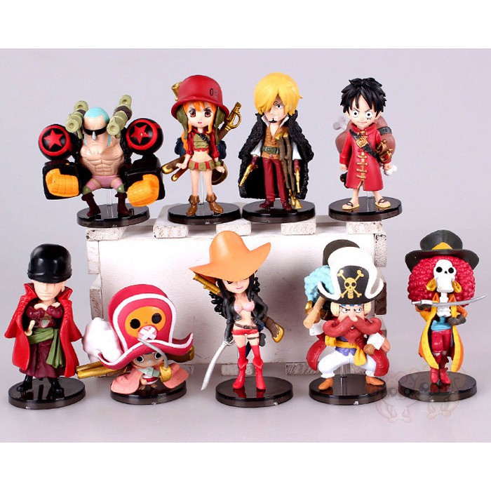 MÔ HÌNH ONEPIECE ĐỒ CHƠI LUFFY ĐẦY ĐỦ CÁC NHÂN VẬT TRONG TEAM LUFFY ONEPIECE ĐẢO HẢI TẶC SIÊU BỀN CỰC ĐẸP CHẤT LIỆU