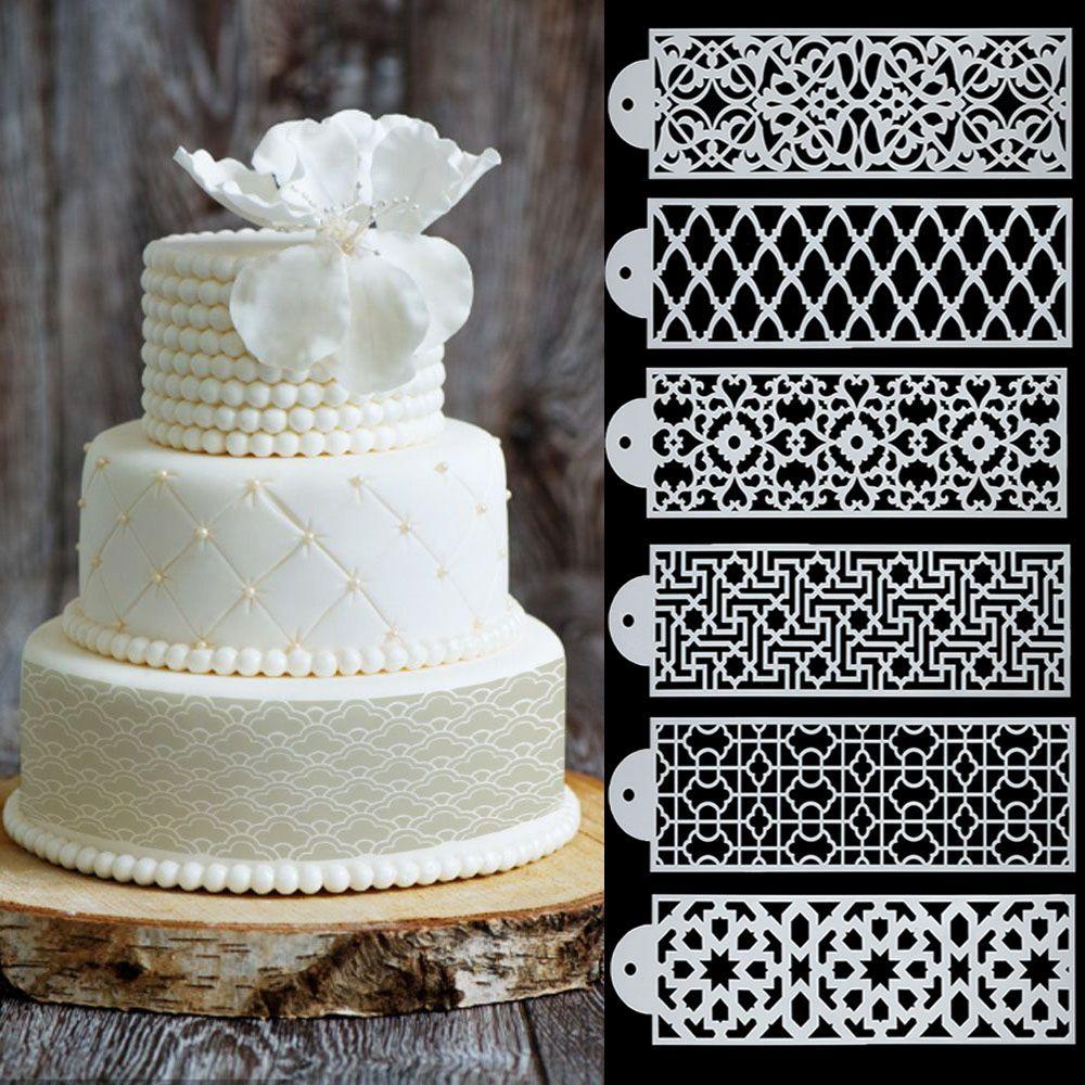 Khuôn Trang Trí Bánh Họa Tiết Ren Lưới Rỗng DIY