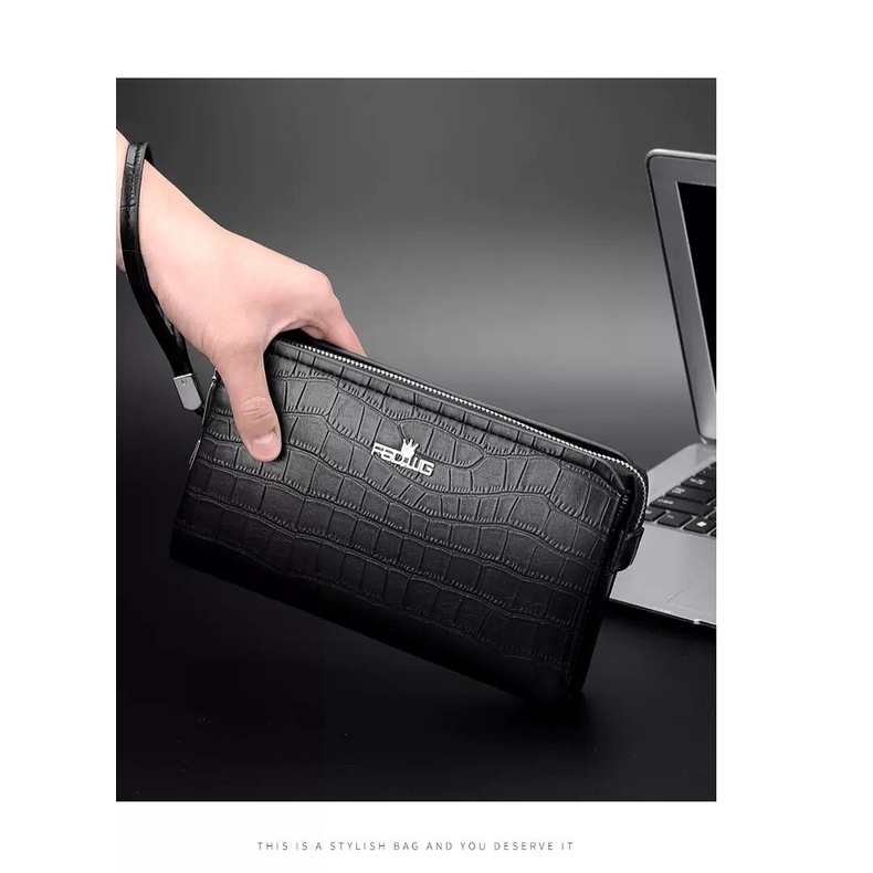 Ví Nam Da Doanh Nhân .Ví Cầm Tay Da Nam. Bóp Da Cầm Tay Nam FSD Cao Cấp.