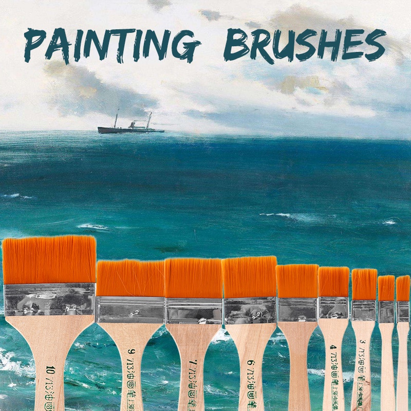 10Pcs/Set  Art brushes, BBQ brushes, oil painting brushes