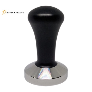 51 MM Espresso Coffee Tamper Black Coffee Tamper Machine Press Flat Base Barista Accessories Coffee Bean Press
