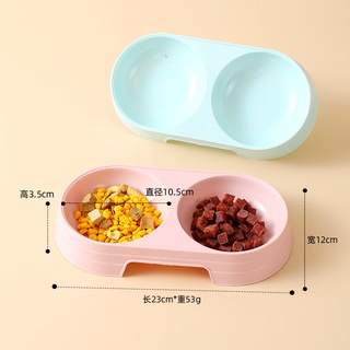 Bát đôi nhựa tròn cho thú cưng