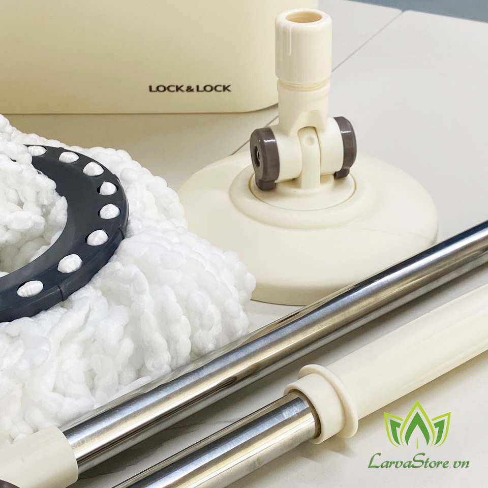Bộ Cây Lau Nhà Lock&Lock Dual Bucket Spin Mop ETM478 Cực Kỳ Chắc Chắn