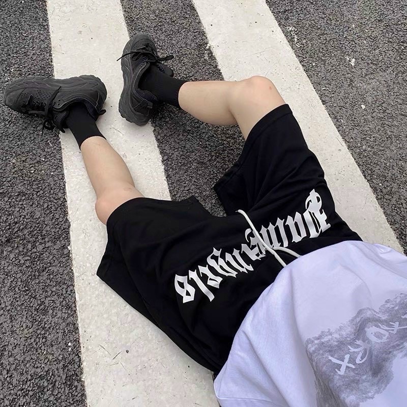 Quần short thun in Falm.Angless from unisex cho cả nam và nữ
