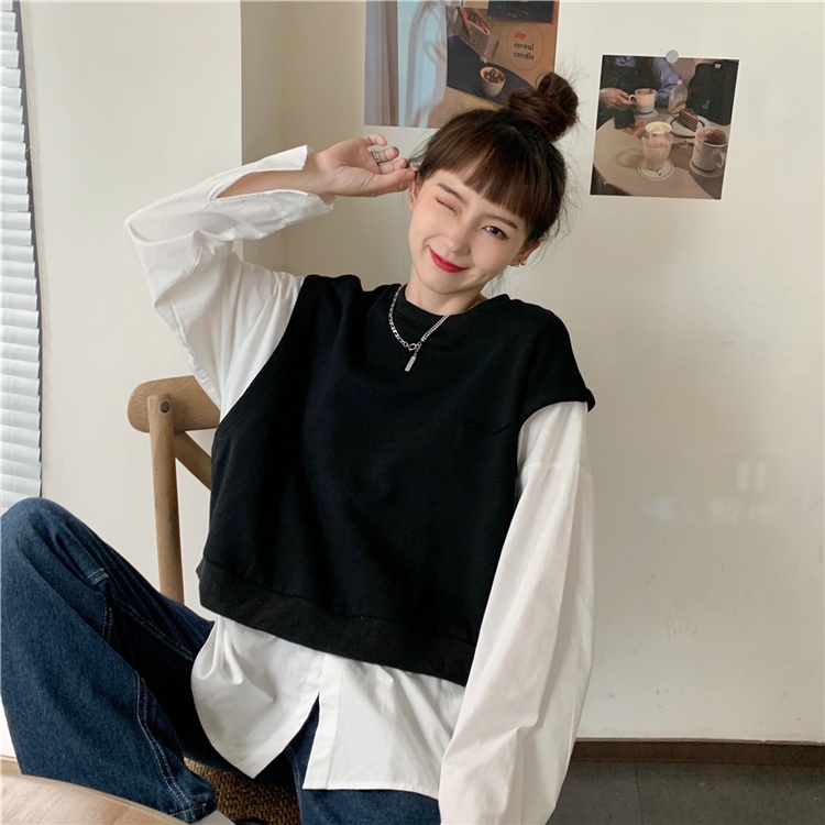 Áo len nữ dài tay cổ tròn thời trang