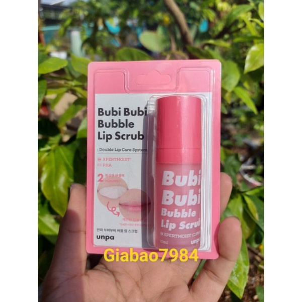 (mẫu mới) TẨY TẾ BÀO CHẾT MÔI SỦI BỌT UNPA BUBI BUBI LIp