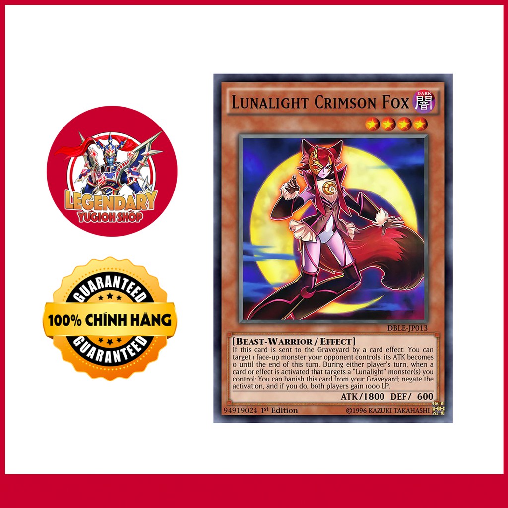 [EN-JP][Thẻ Bài Yugioh Chính Hãng] Lunalight Crimson Fox