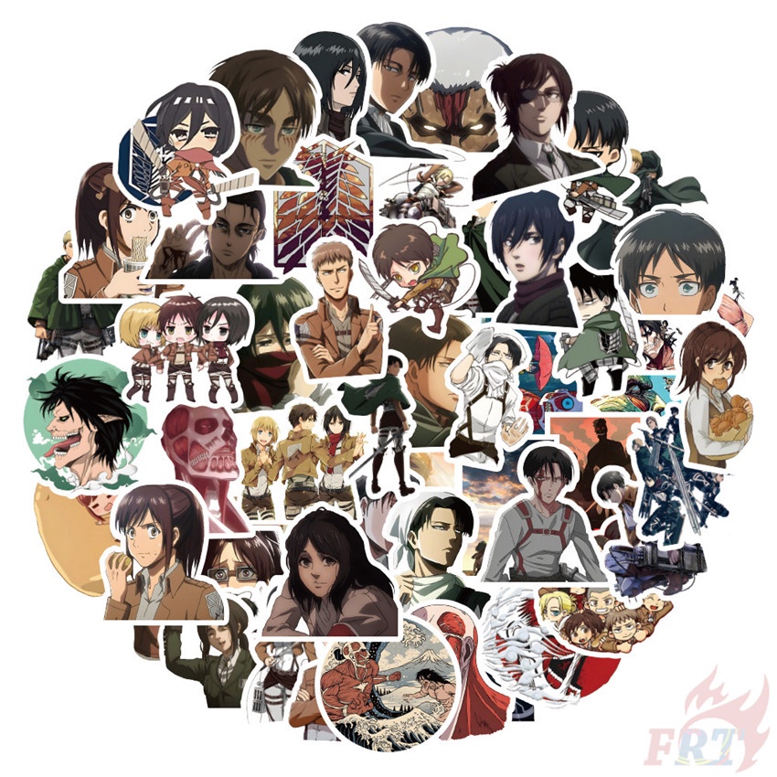 ❉ Attack on Titan Stickers ❉ 60Pcs/Set DIY Fashion Decals Doodle Stickers