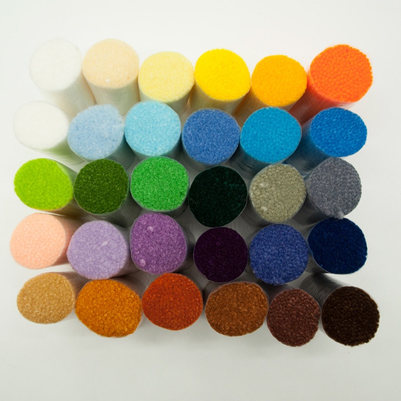 Bộ 30 Cuộn Len Nhiều Màu Sắc Dùng Để Đan Thảm