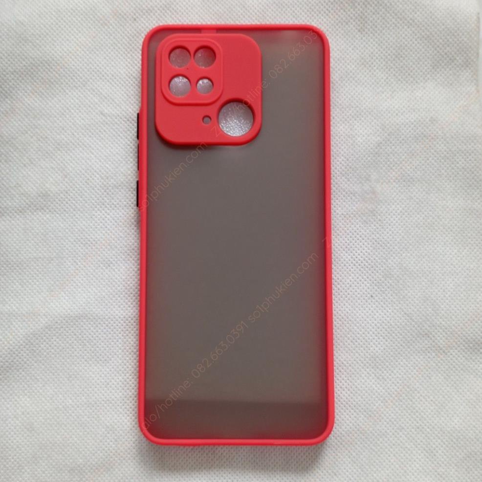 [hot] Ốp lưng Xiaomi Redmi 10C lưng nhám chống bẩn và chống ố, viền màu đẹp, bảo vệ camera