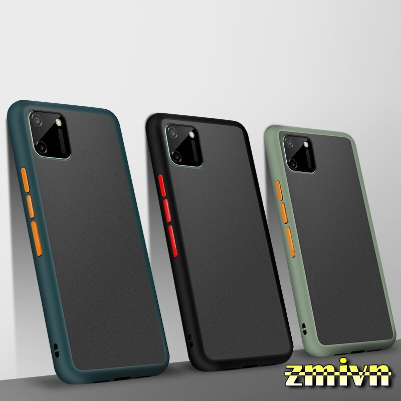 Ốp lưng cao su non Realme C11 / Realme C12 lưng nhám mờ chống bám vân tay
