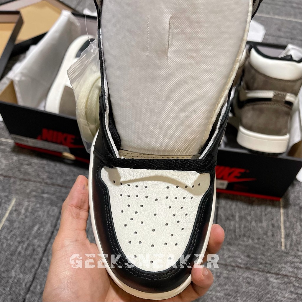 Giày Sneaker Air Jordan Cao Cổ, Giày JD1 Gót Nâu Cao Cổ Nam Nữ Full Box Bill | BigBuy360 - bigbuy360.vn