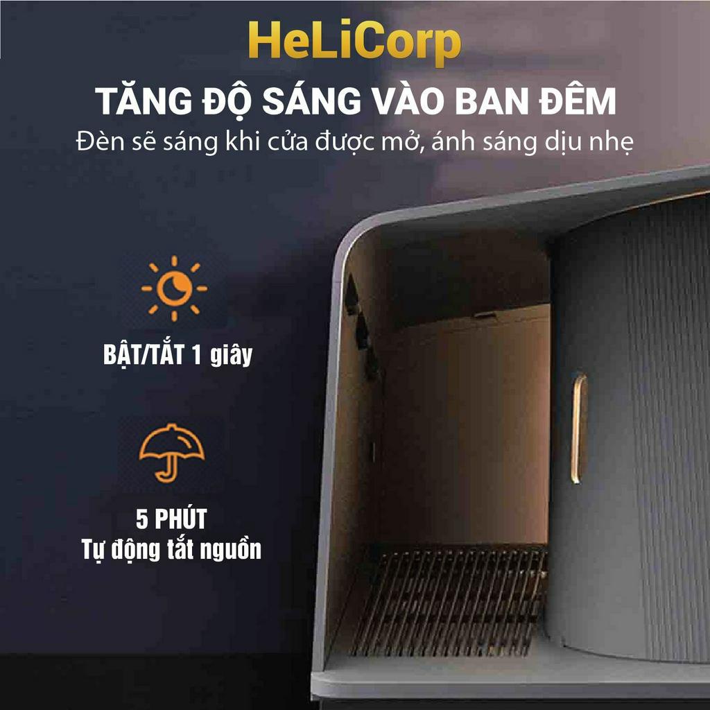 Nhà Vệ Sinh Cho Mèo Cao Cấp White Villa PETKIT Kín Đáo, Chống Văng Cát, Khử Mùi Hiệu Quả - HeLiCorp
