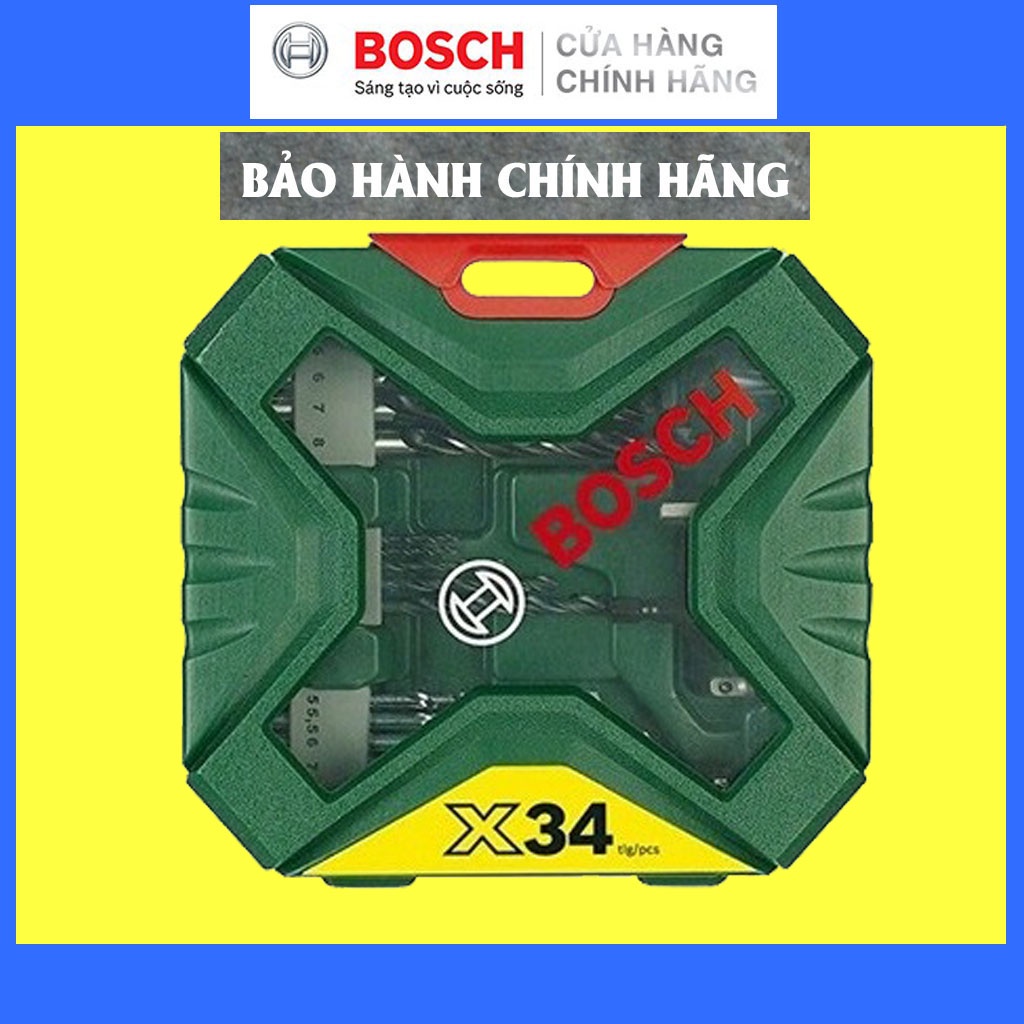 Bộ Mũi Khoan Và Tua Vít Đa Năng Bosch X-Line 34 Món