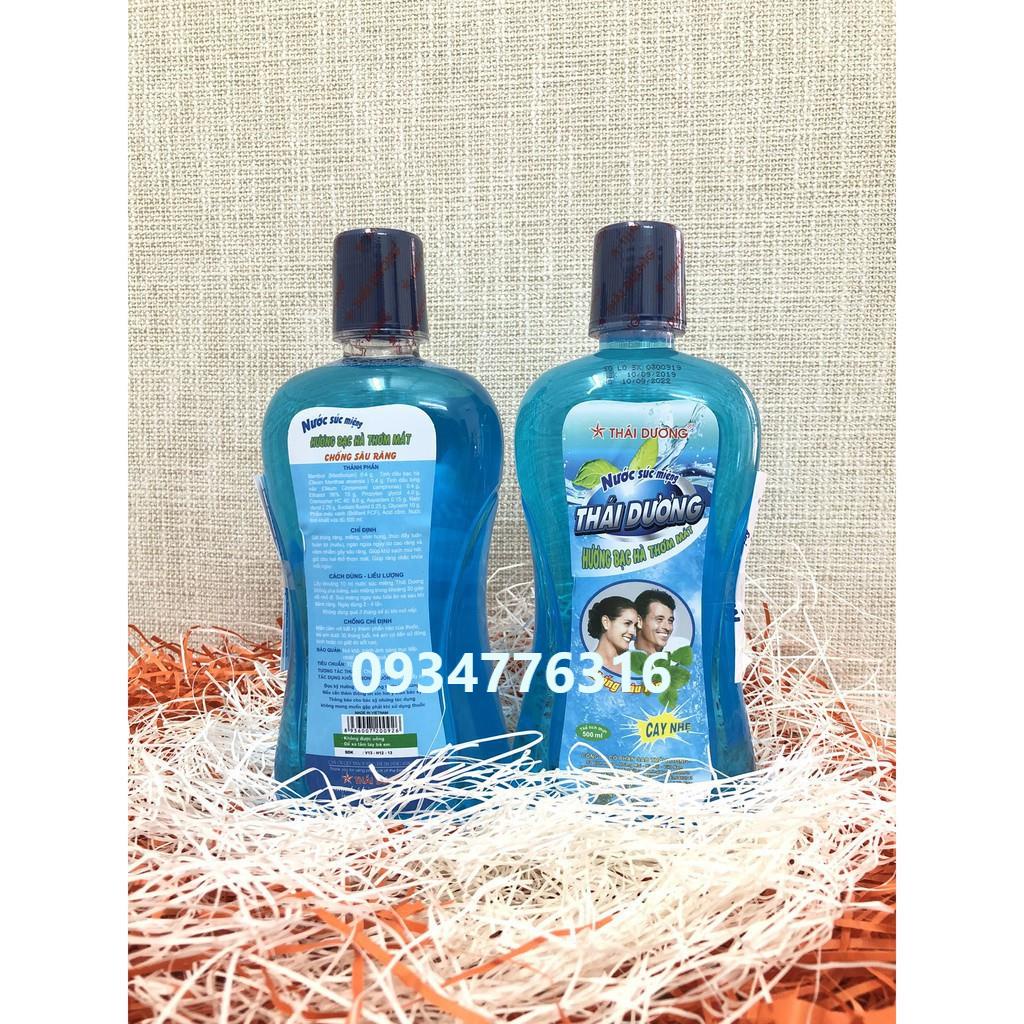 ✅ Nước súc miệng hương bạc hà thái dương (chai 500ml)