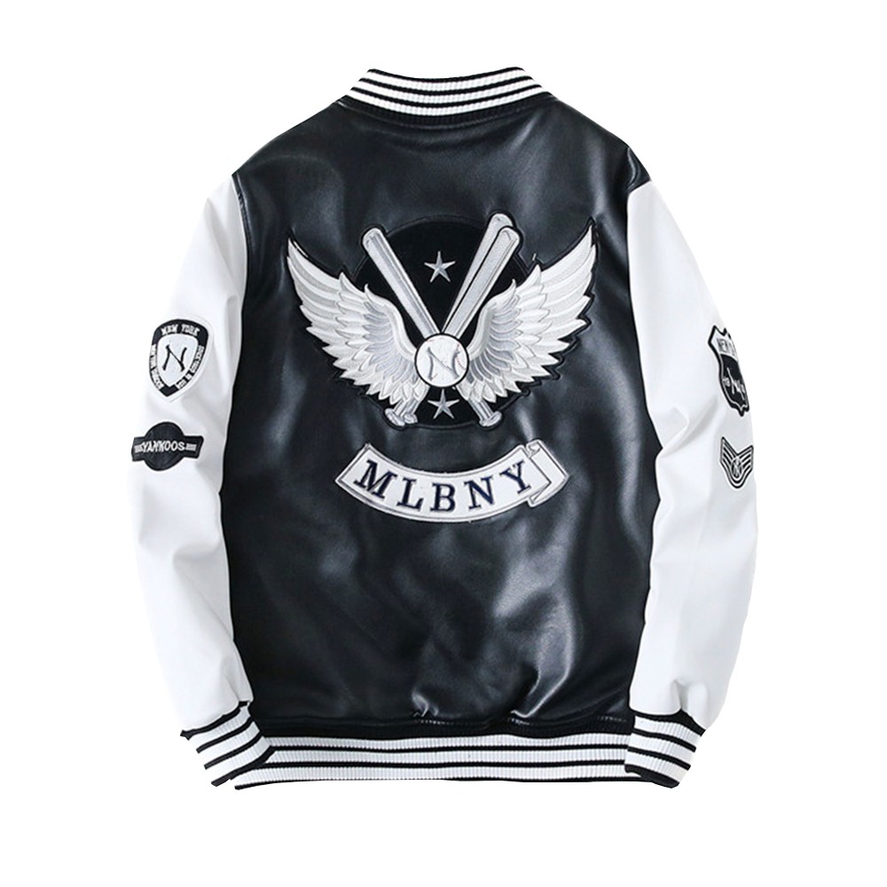 Áo Khoác Nhẹ Bomber Khóa Kéo Phối Họa Tiết Cá Tính Lưng In Đôi Cánh AO KHOAC NAM 9000033 | BigBuy360 - bigbuy360.vn