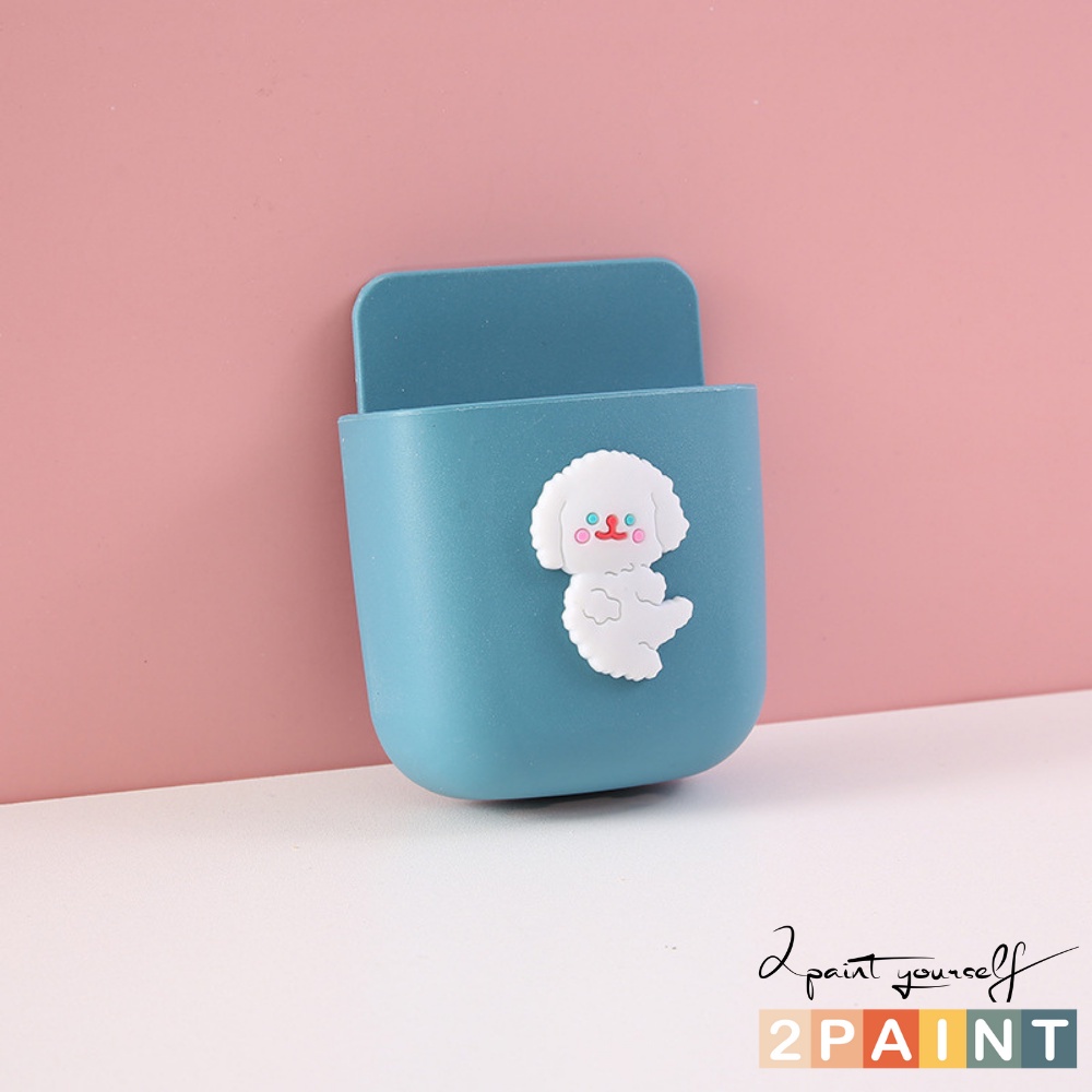 Giá đỡ điều khiển, đựng đồ gắn tường tiện lợi hình họa tiết cute