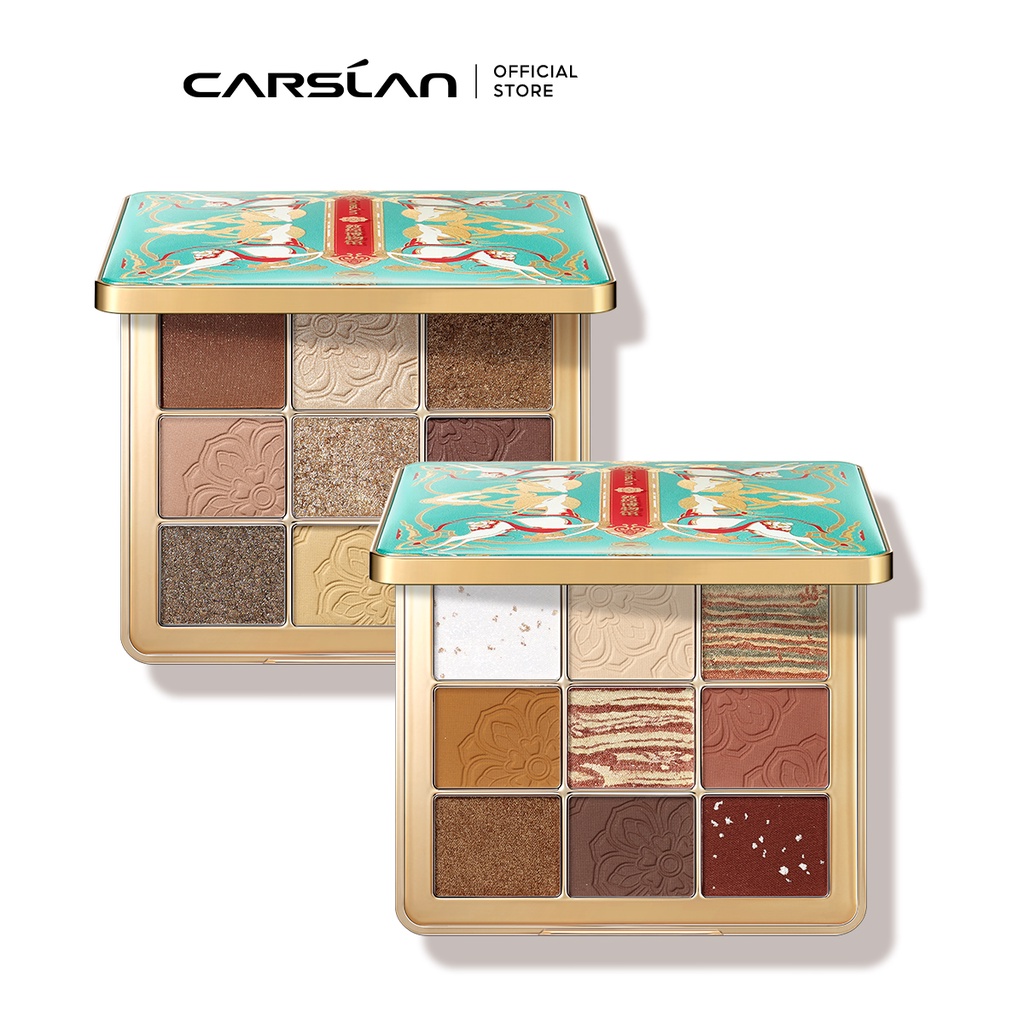Bảng Phấn Trang Điểm Mắt Carslan X Dunhuang 9 Màu Sắc 16g