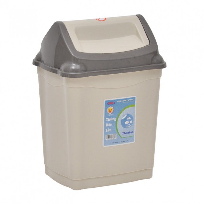 Thùng rác nắp lật - Song Long - Shop giao màu ngẫu nhiên