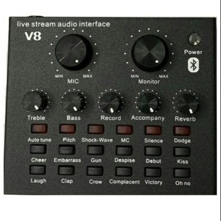 Sound Card V8, Live Karaoke, Kết Nối Bluetooth